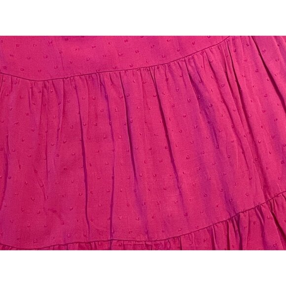 Draper James RSVP sleeveless tiered dress pockets pink knobby A-line lined - Picture 4 of 9